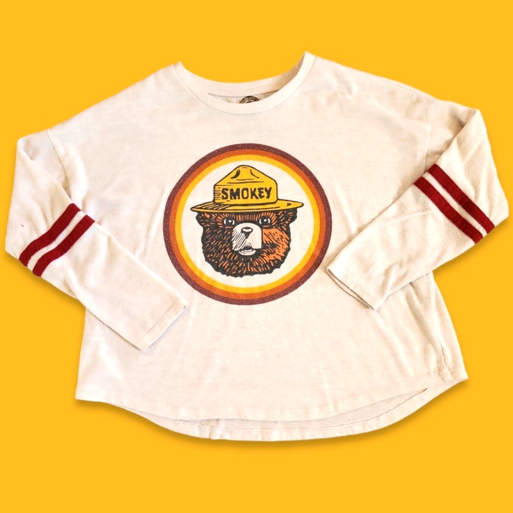 Women's Smokey the Bear sweatshirt - size M